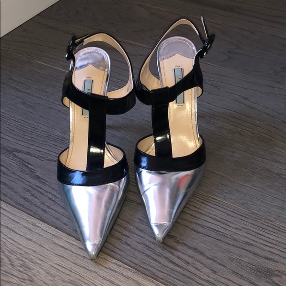 Silver Prada pumps - Picture 8 of 8